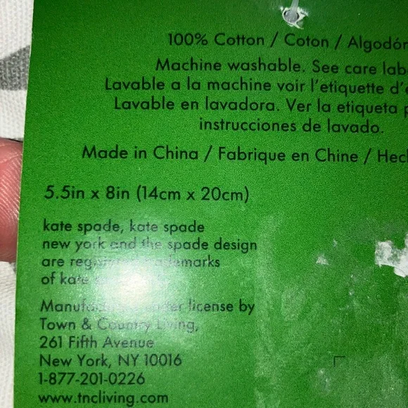 Kate Spade NWT 2 Gray and White Martini Print Oven Mitts - Picture 8 of 9